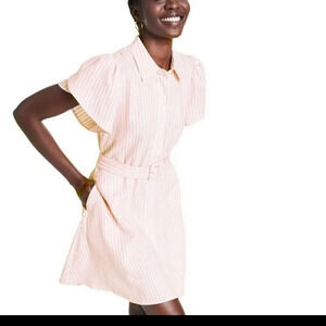 Alexis target xxs pink stripe shirt dress